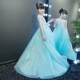 Váy một vai trẻ em váy công chúa váy pettiskirt hoa cô gái piano trang phục cô gái chủ nhà buổi tối trình diễn catwalk - Váy trẻ em
