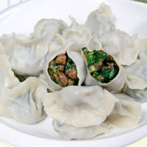 Leek meat dumplings for meat dumplings