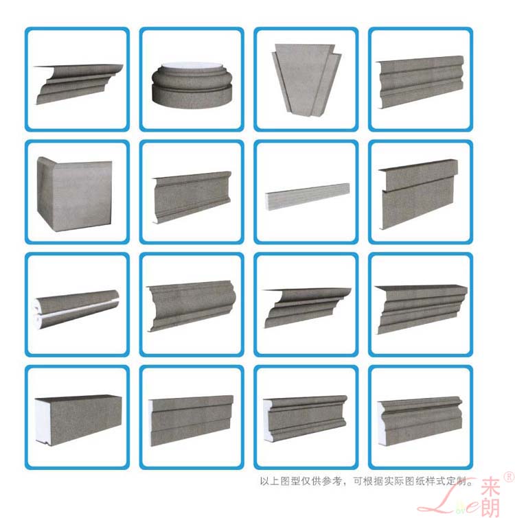 eps外墙装饰构件保温欧式线条泡沫门窗线檐口腰线条厂家来朗别墅 - 图0