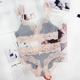 Sexy Deep V Ren Cotton Không Vòng Thép Mỏng Thở thoải mái Trang chủ Áo ngực Đồ lót Bra Set - Bộ đồ lót shop đồ nữ cao cấp Bộ đồ lót