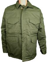 Domestic Fat USA Made New Beauty M52 Wind Clothing Thick Fabric With Liner Olive Green Aluminum Zip