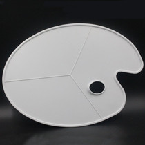 Large Size Water Powder Palette Oval Third-tier Palette Palette Color Pan Paint Toning Box Toning Dish Plastic