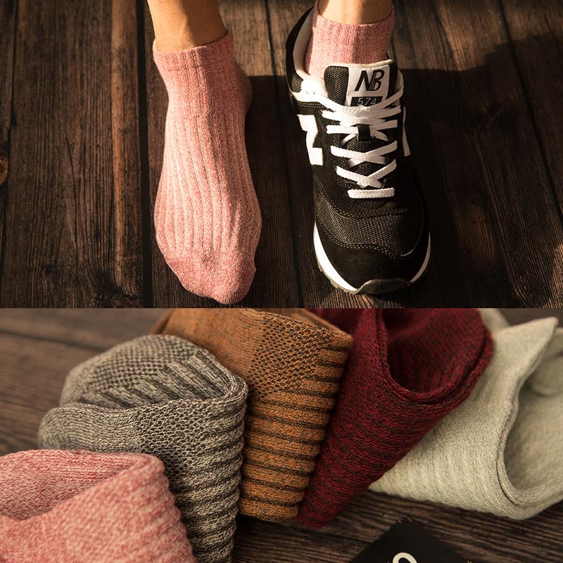 春秋款纯色男士防臭吸汗ins中筒袜 茜格米短袜