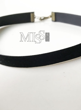 choker百搭绒布黑色欧美项圈包邮