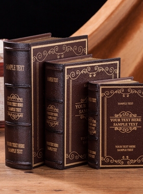 北欧风复古做旧木制摄影仿真书