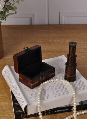 进口仿古风海盗伸缩式单筒摆件