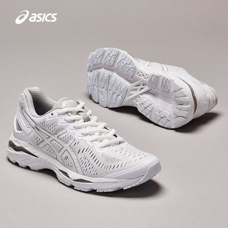 伟伦运动户外专营店ASICS亚瑟士跑鞋男稳定跑鞋GEL-KAYANO 23运动鞋小白鞋T737N-01001