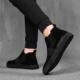 Giày cotton mùa đông nam phiên bản Hàn Quốc của giày lông nam Giày nam cao để giúp Martin ủng cộng với đôi giày nhung ấm áp mùa đông - Giay cao giày sneaker Giay cao