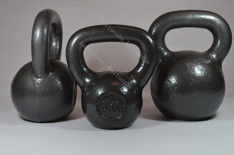 烤漆喷漆壶铃8 12 16 20 10 15-50kg公斤纯铁kettlebells男士哑铃-图1