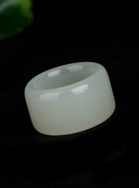 a货天然玉石时尚食指大小号尾戒