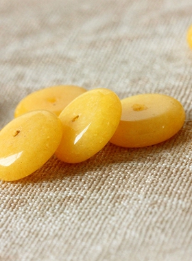 diy黄玉髓金刚菩提手链配饰散珠