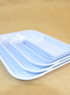 珠宝首饰展示盘托盘白色塑料碟翡翠玉耳环珠子饰品戒指项链收纳盘