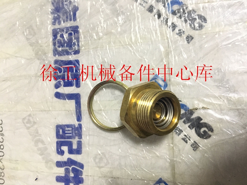 徐工LW300F/FV/KV装载机铲车原厂配件手动放水阀放气阀拉环开关-图1