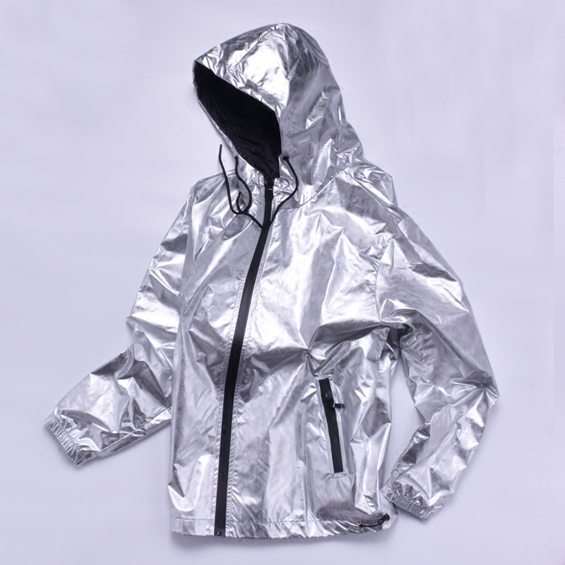 大衫衣恋 Jacket hip-hop style, glossy trench coat for students, plus size, slim fit