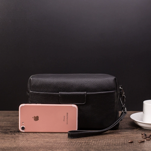 Модная сумка с петлей на руку, кожаная вместительная и большая маленькая сумка клатч, в корейском стиле, из натуральной кожи