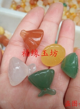 diy东陵玉玛瑙雕刻吊坠小配件