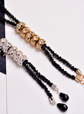 流苏水钻毛衣链长款韩国饰品挂件