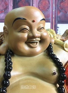 工艺会所大师陶瓷送礼朋友弥勒佛