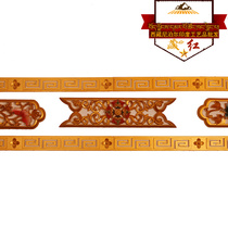 Tibetan Red Tibetan Style Colored Drawing 16cm Brilliant Lotus Leaf Lotus Wheel Return Line Composition Line Tibetan Furnishing