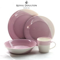 Certain Foreign Trade Ceramic Cutlery New Four Sets Purple Western Dining Tray Bowl suit Home Nordic Inn Wind