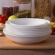 Pure white creative bone porcelain set round household dining tray