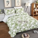 Mẫu hoa tươi Khăn trải giường bằng vải cotton ba mảnh Chăn bông đa chức năng chăn ga gối - Trải giường thảm nhung trải giường Trải giường