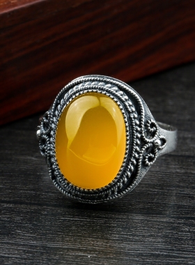 S925银diy纯银镶嵌戒指空托