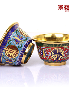 北京景泰蓝万寿无疆掐丝外事商务