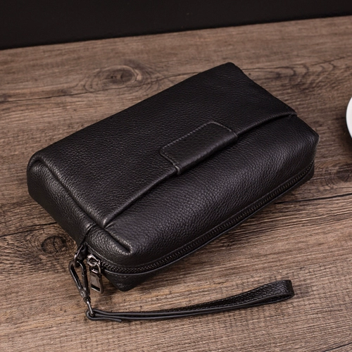 Модная сумка с петлей на руку, кожаная вместительная и большая маленькая сумка клатч, в корейском стиле, из натуральной кожи