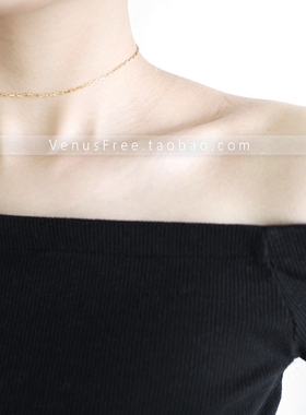 vf定制美国进口14k细金欧美项圈