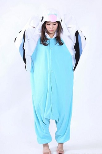 秋冬新款加厚男女鹦鹉连体睡衣卡通情侣动漫家居服化妆派送onesie - 图1