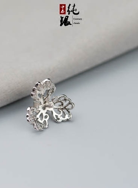 花艺镶嵌琥珀蜜蜡珍珠空托