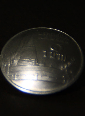 手工制作养牛硬币扣 外国真硬币 财布扣 皇宫 镍币19.5mm D21一07