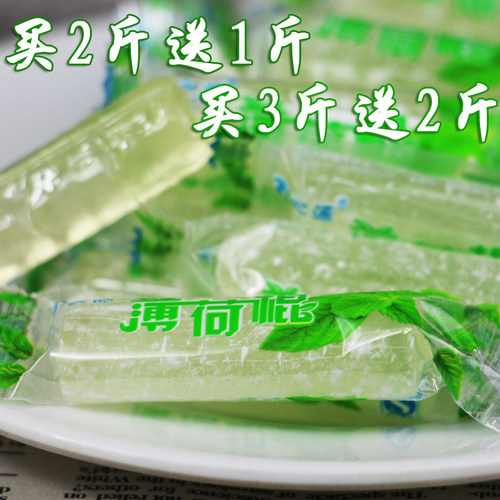 四川薄荷糖老式薄荷棍500g条装硬糖清凉糖传统手工儿时散装糖果 - 图0