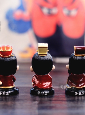 三国人物可爱风办公桌车内小摆件
