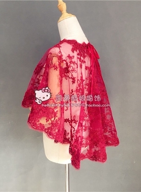 伴娘结婚斗篷蕾丝披肩
