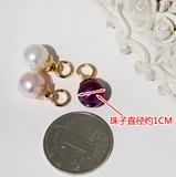 Золотой аксессуар ручной работы из жемчуга, металлическая подвеска, 10mm