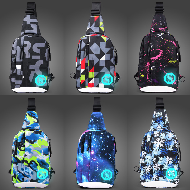 男ins潮小包男生单肩挎包斜挎包 山奇品一箱包男士包袋