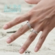S999 sterling bạc nhẫn khắc tùy chỉnh độ sâu chữ nhẫn tùy chỉnh cặp vợ chồng nam và nữ nhẫn DIY tự làm - Nhẫn nhẫn cặp vàng 18k Nhẫn