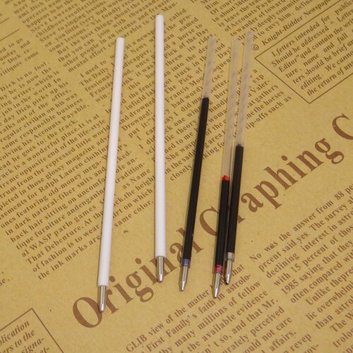 9cm 短圆珠笔心 蓝色 0.7mm笔芯 替芯 原子笔芯 笔心 - 图2