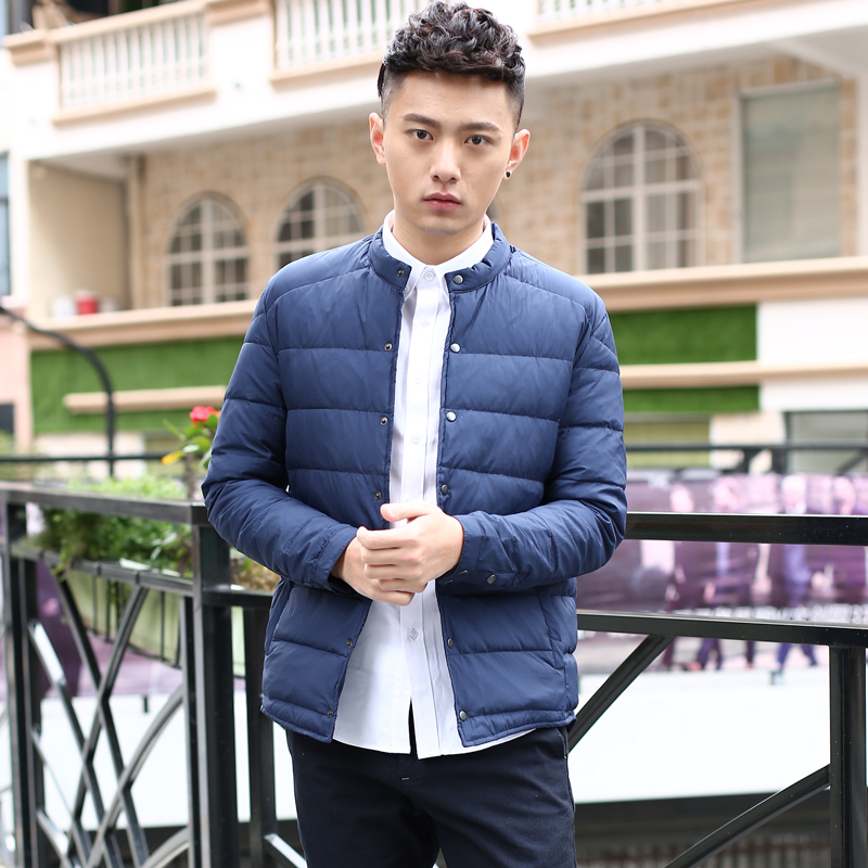 秋季轻薄短款青少年学生韩版羽绒服 铁战将羽绒服