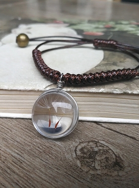 原创手工干花标本手绳