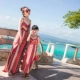 Cha mẹ mặc váy mùa hè đi biển bên bờ biển Mẹ chồng năm 2019 mới cho bé váy dây buộc váy - Trang phục dành cho cha mẹ và con trang phục dành cho cha mẹ và con Trang phục dành cho cha mẹ và con