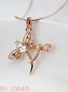 玫瑰金色镂空防过敏限量款短链