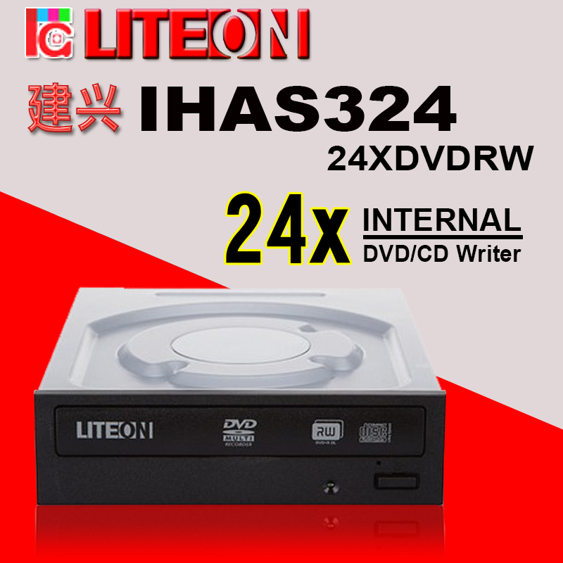 LITEON/建興 IHAS324 24X 串列埠 Sata DVDRW臺式內建燒錄機光碟機