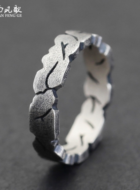 南风歌原创设计单身纯银女戒指