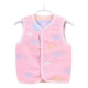 Áo vest trẻ em mùa xuân và mùa thu mỏng nam nữ áo vest cotton gạc trẻ em áo vest trẻ sơ sinh - Áo ghi lê áo gile phao trẻ em Áo ghi lê