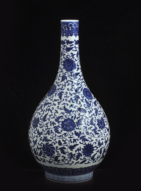 景德镇陶瓷器仿古手工缠枝莲纹