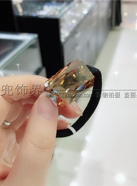 水晶韩版皮筋奥地利长方形发饰