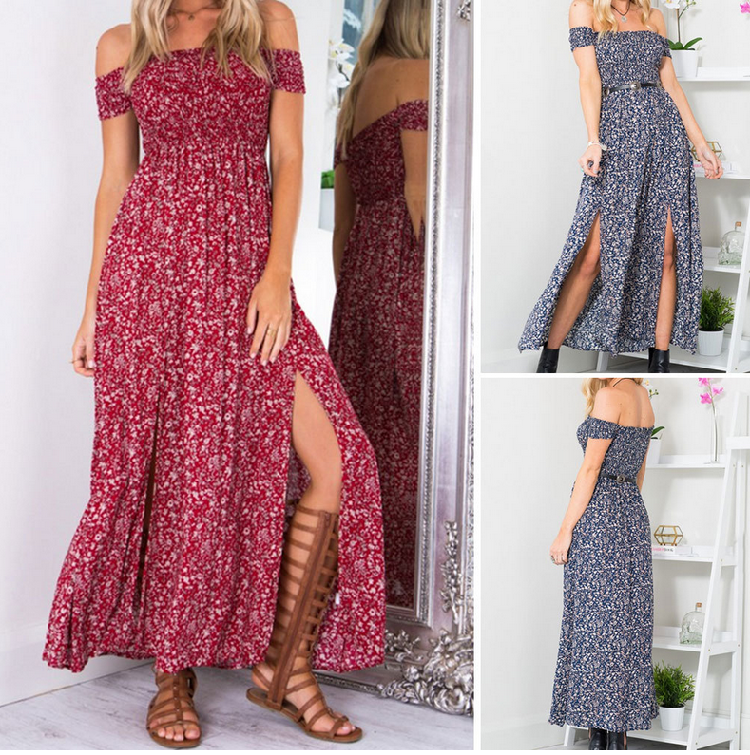 Summer long party dresses women Evening sexy ladies dress女-图0